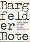 Bargfelder Bote. Materialien zum Werk Arno Schmidts. Lfg. 28-30/März 1978: Schefer, Wieland und Schmidt
