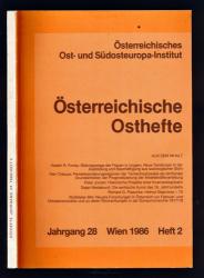 Österreichische Osthefte. hier: Heft 2/1986. Jahrgang 28
