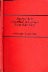 Lebenslauf des heiligen Wonnebald Pück