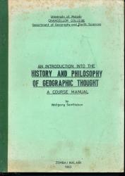 An Introduction into the History and Philosophy of Geographic Thought