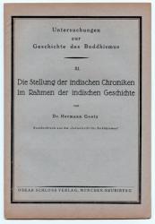 Die Stellung der indischen Chroniken im Rahmen der indischen Geschichte