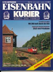 Eisenbahn-Kurier. Modell und Vorbild. hier: Heft 9/93 (September 1993)