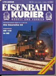Eisenbahn-Kurier. Modell und Vorbild. hier: Heft 1/94 (Januar 1994)