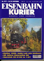 Eisenbahn-Kurier. Modell und Vorbild. hier: Heft Nr. 277 / 10/95 (Oktober 1995)