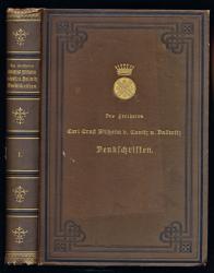 Denkschriften, aus dem Nachlaß hrggb. von seinen Kindern.  Band 1 (von 2) apart