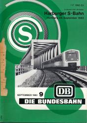 Die Bundesbahn. Zeitschrift. Heft 9 / September 1983 / 59. Jahrgang: Harburger S-Bahn. Hamburg 23. September 1983