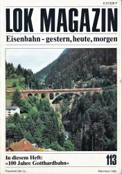 Lok Magazin Heft 113 (März/April 1982): 100 Jahre Gotthard-Bahn