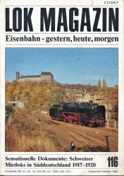 Lok Magazin Heft 116 (September/Oktober 1982): Sensationelle Dokumente: Schweizer Mietloks in Süddeutschland 1917-1920