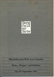 Bargfelder Bote. Materialien zum Werk Arno Schmidts. Lfg. 49/September 1980: Zitate, 