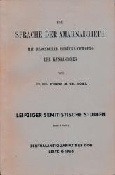 Die Sprache der Amarnabriefe. Mit besonderer Berücksichtigung der Kanaanismen