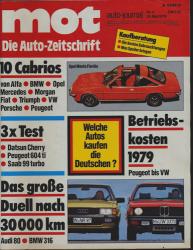 mot. Die Auto-Zeitschrift. hier: Heft 11/1979