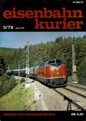 Eisenbahn-Kurier Heft Nr. 3/78 (März 1978)