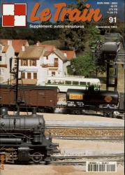 Le Train (supplément: autos miniatures) no. 91 (Novembre 1995)