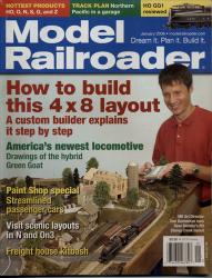 Model Railroader Magazine, January 2006: How to build this 4x8 layout. A custom builder explains it step by step