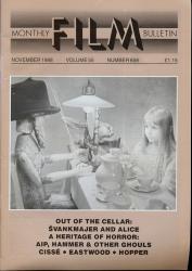 Monthly Film Bulletin No. 658 / November 1988 (vol. 55)