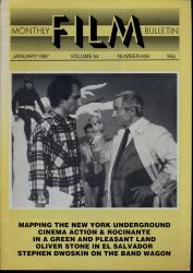 Monthly Film Bulletin No. 636 / January 1987 (vol. 54)