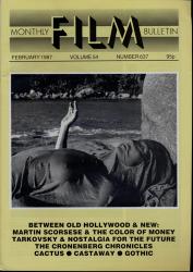 Monthly Film Bulletin No. 637 / February 1987 (vol. 54)