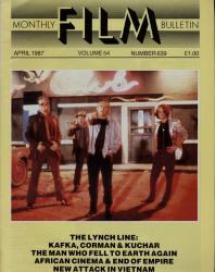 Monthly Film Bulletin No. 639 / April 1987 (vol. 54)