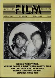 Monthly Film Bulletin No. 643 / August 1987 (vol. 54)
