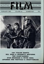 Monthly Film Bulletin No. 625 / February 1986 (vol. 53)