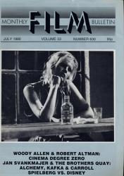 Monthly Film Bulletin No. 630 / July 1986 (vol. 53)