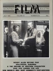 Monthly Film Bulletin No. 618 / July 1985 (vol. 52)