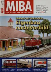 MIBA. Die Eisenbahn im Modell Heft 7/2014: Eigenbau nach Vorbild. Bahnhof mit Säulenhalle