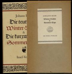 Die teutschen Winter-Nächte & Die kurzweiligen Sommer-Täge, Hrg. von Richard Alewyn