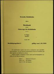 Merkbuch für die Fahrzeuge der Reichsbahn. IV. Wagen (Regelspur)...Berichtigungsblatt 2. Ausgabe 1933 [Reprint]