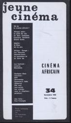 jeune cinéma no. 34 (Novembre 1968): Cinéma africain
