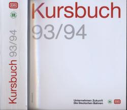 Deutsche Bahn: Kursbuch 1993/94, gültig vom 23.05.1993 bis 28.05.1994