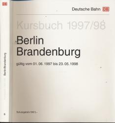 Kursbuch Berlin Brandenburg 1997/98, gültig vom 01.06.1997 bis 23.05.1998
