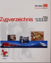 Zugverzeichnis, gültig vom 28.05.2000 bis 09.06.2001