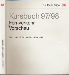 Kursbuch Fernverkehr 1997/98 / Vorschau, Ausgabe Sommer, gültig vom 01.06.1997 bis 23.05.1998
