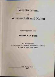 Verantwortung in Wissenschaft und Kultur