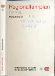 Regionalfahrplan Mittelfranken 1993/94, gültig vom 23.05.1993 bis 28.05.1994