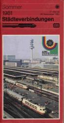 Deutsche Bundesbahn Städteverbindungen Sommer 1981