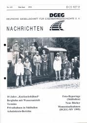 DGEG-Nachrichten Heft Nr. 119/1994 (Mai/Juni 1994)