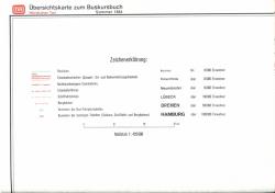 Übersichtskarte zum Buskursbuch Sommer 1984 / Nördlicher Teil (Beilage zum Kursbuch)