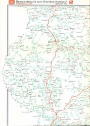 Übersichtskarte Die Bahn - Sommer 1983. Südöstlicher & Südwestlicher Teil (Beilage zum Kursbuch)
