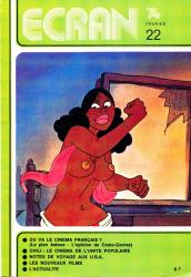 ECRAN no. 22 (Février '74): Ou va le cinéma français?. Chili: Le cinéma de l'unité populaire. Notes de voyage aux U.S.A..Les nouveaux films. L'actualité