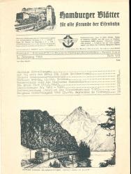 Hamburger Blätter für alle Freunde der Eisenbahn, 9. Jahrgang 1962: 10 Nrn. (in 6 Heften). (=kompl. Jahrgang)