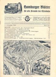 Hamburger Blätter für alle Freunde der Eisenbahn, 7. Jahrgang 1960, Heft 8/9