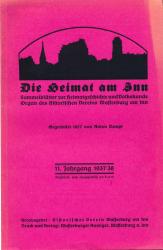 Die Heimat am Inn. Sammelblätter zur Heimatgeschichte und Volkskunde: 11. Jahrgang 1937/38