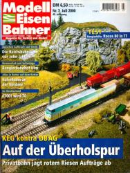 Modelleisenbahner. Magazin für Vorbild und Modell Heft 7/2000: Auf der Überholspur. KEG kontra DB AG. Privatbahn jagt rotem Riesen Aufträge ab