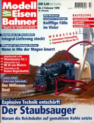 Modelleisenbahner. Magazin für Vorbild und Modell Heft 2/1999: Der Staubsauger. Explosive Technik entschärft. Warum die Reichsbahn auf gemahlene Kohle setzte