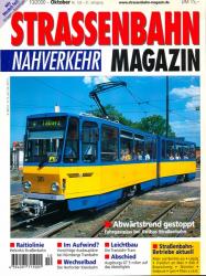 Strassenbahn Magazin Heft Nr. 10/2000 Oktober: Raitiolinie: Helsinkis Straßenbahn / Im Aufwind? Vorsichtige Ausbaupläne bei Nürnbergs Trambahn / Wechselbad: Die Herforder Kleinbahn / Leichtbau: Die Translohr-Tram / Abschied: Augsburgs GT 5 rollen auf das Abstellgleis