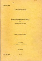 Bedienungsanweisung für die Lokomotive 211, 212 und 213. Gültig vom Februar 1961 an (DV 987/309)