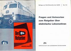 Der GdED-Ratgeber über elektronische Lokomotiven (Lok-Gattung 110, 140, 141, 150). Mit Fragen und Antworten