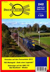 Drehscheibe Heft 242 (6/12 September-Oktober 2012): Vorschau auf den Fernverkehr 2013 / TEE Rheingold - Ende einer Legende? / Güterzüge auf der KBS 375 Bad bentheim - Minden